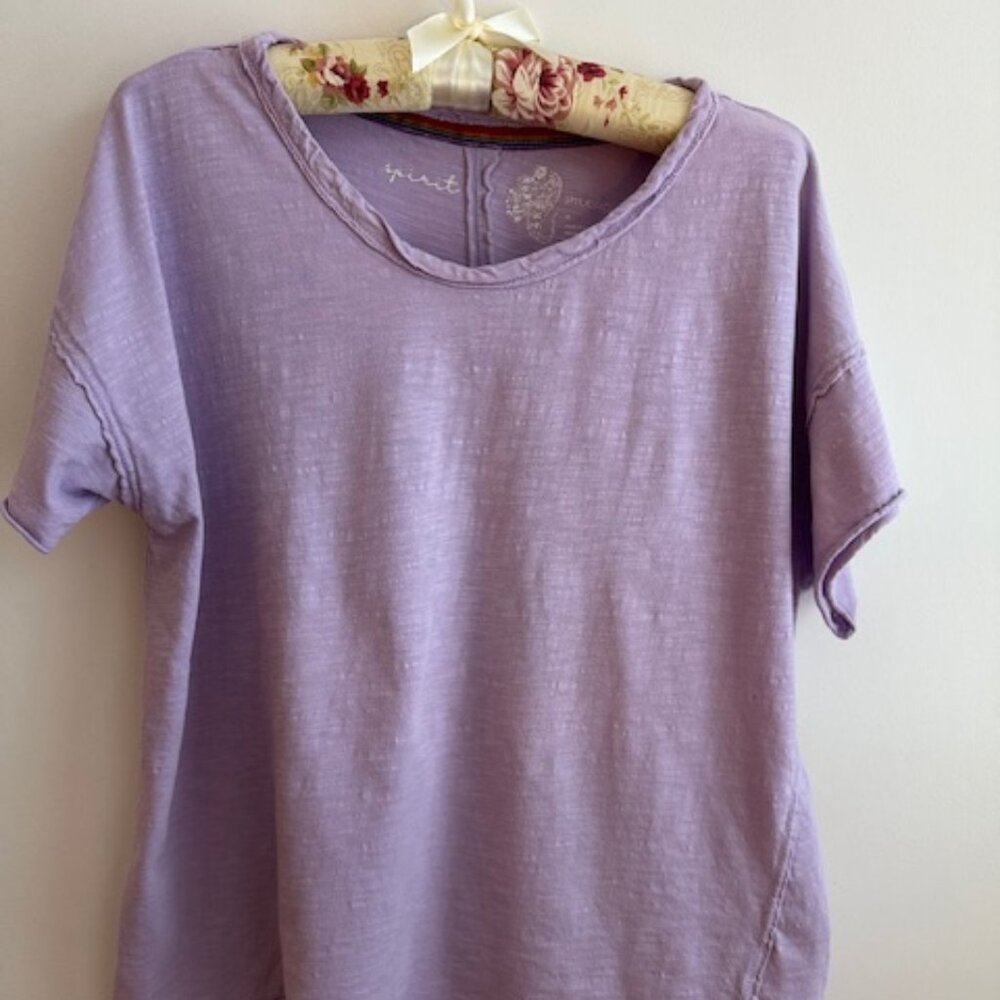 Anthropologie Pilcro short sleeve flowy slub t-shirt